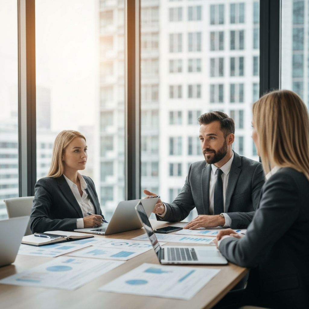 Professional business consultation meeting